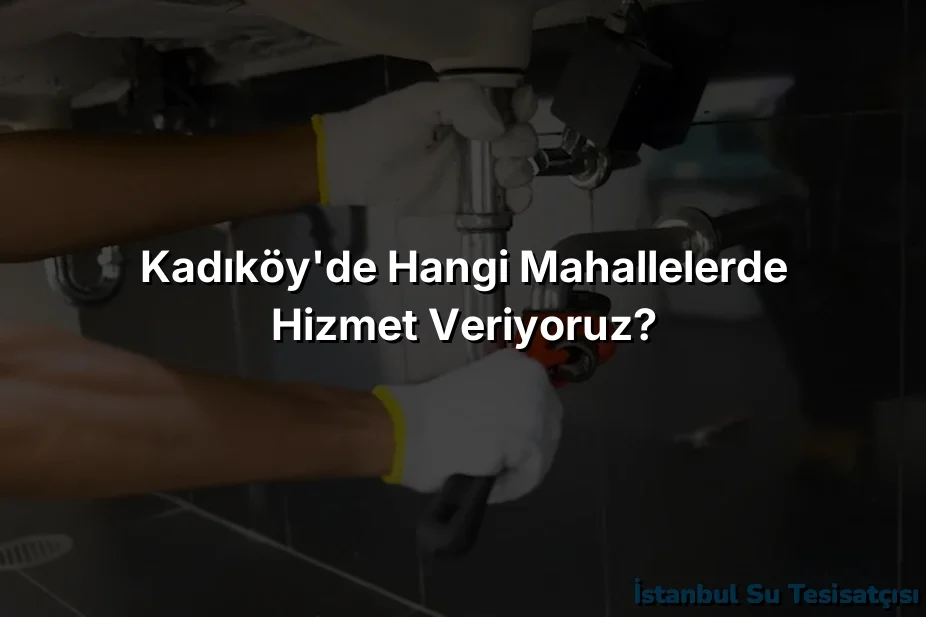 Kadıköy'de hangi mahallelerde hizmet veriyoruz?
