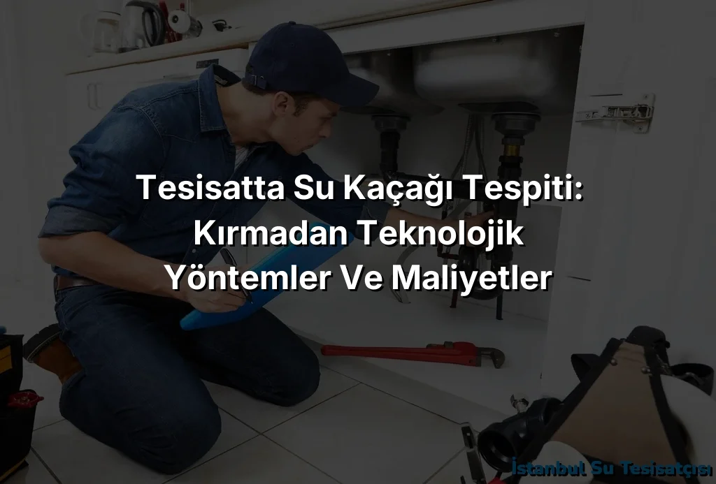 Tesisatta Su Kaçağı Tespiti: Kırmadan Teknolojik Yöntemler ve Maliyetler