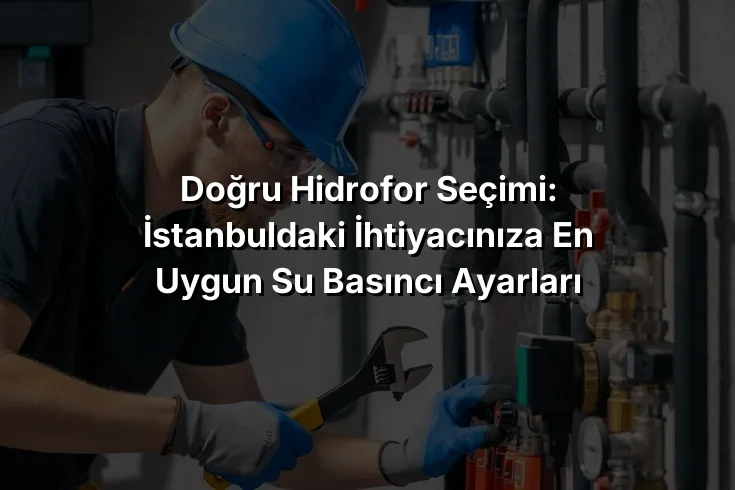 
Doğru Hidrofor Seçimi: İstanbuldaki İhtiyacınıza En Uygun Su Basıncı Ayarları
